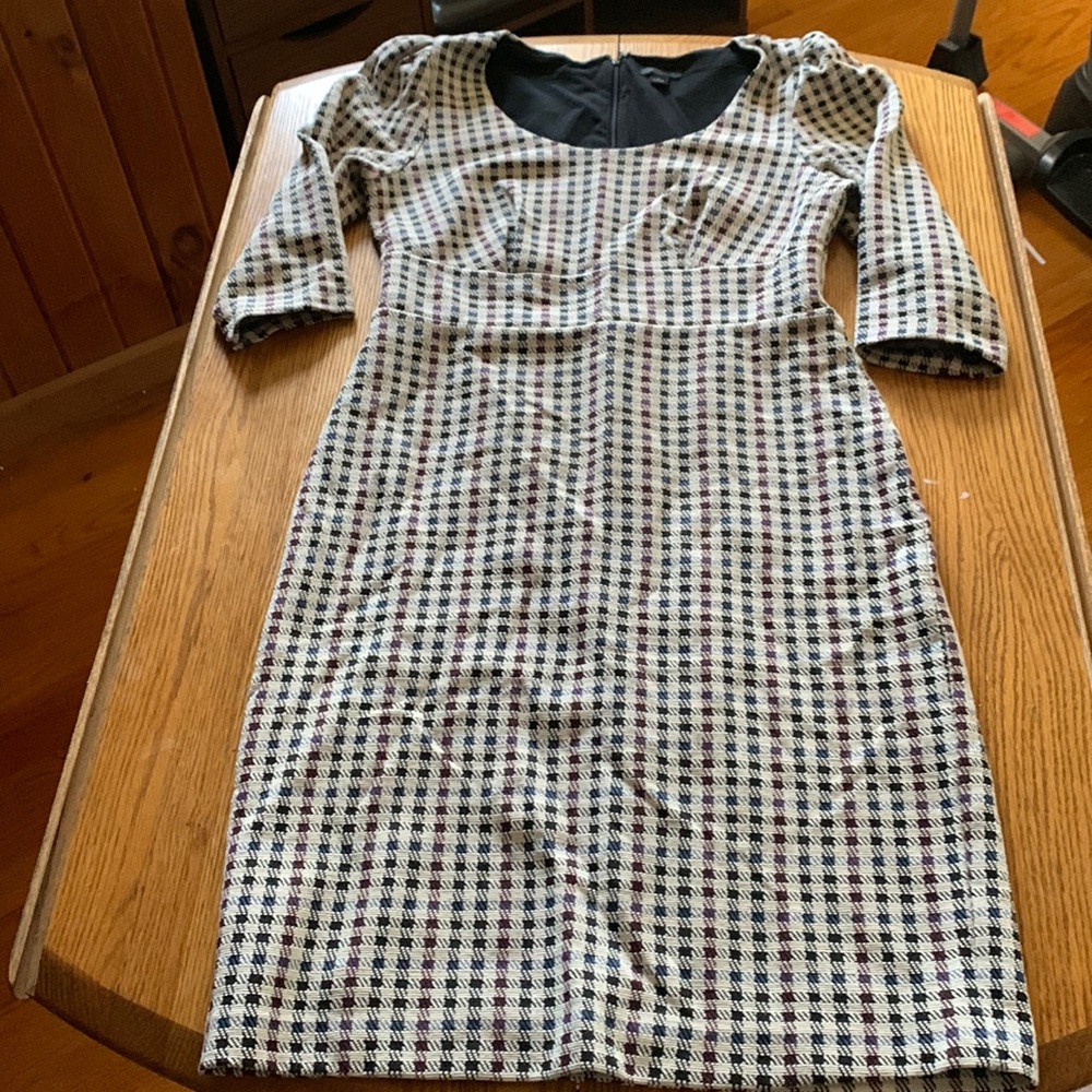 Ann Taylor Houndstooth Business Dress